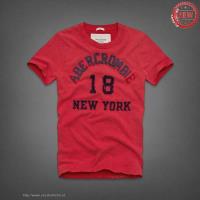 heren abercrombie korte tees 18 new york rood Store Utrecht 7x6u1169